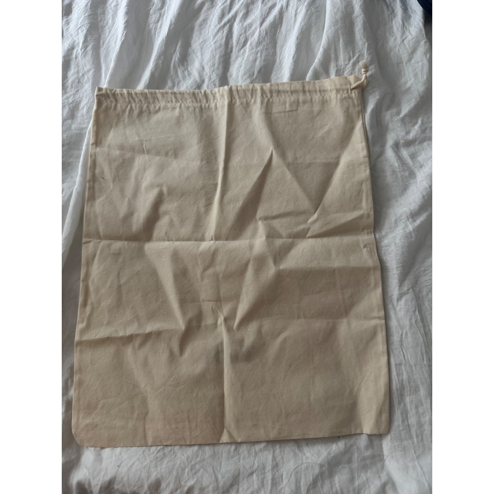 Tibi Cream Cotton Canvas Drawstring Dust Bag - Picture 2 of 4